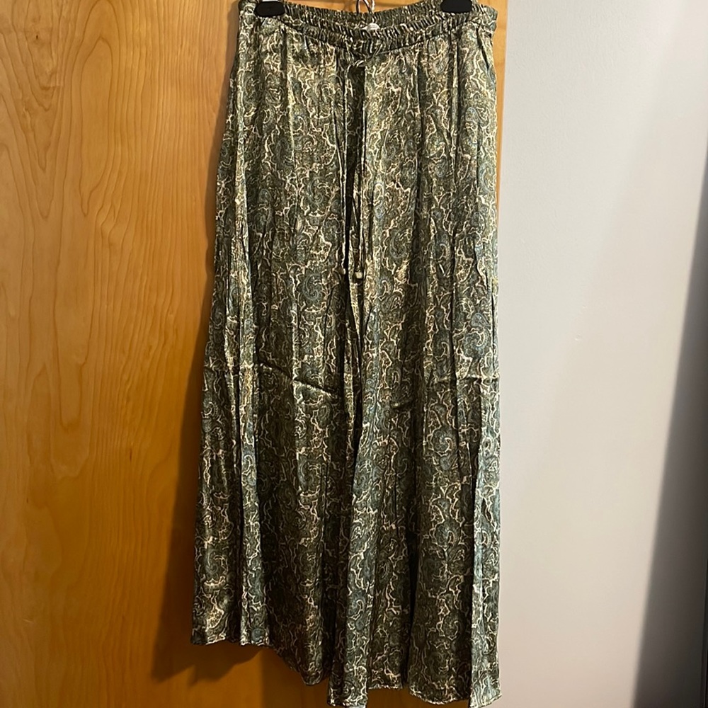 Zara Printed Satin Skirt
